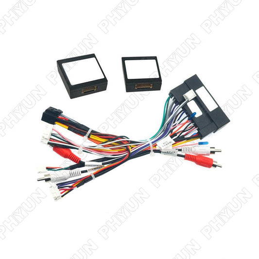 Car Stereo Power Cable Wiring Harness w/ 2 Canbus Boxes for Hyundai IX35 2010-15