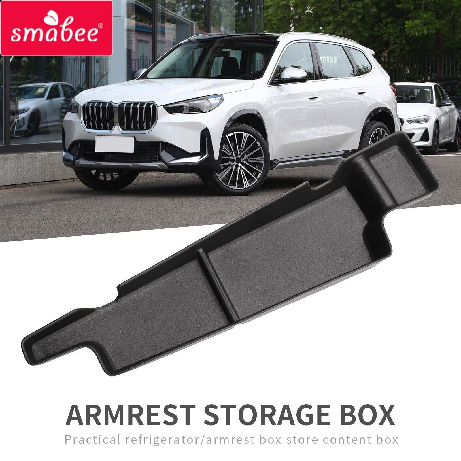 Car Armrest Storage Box for BMW X1 2023 2024 Center Console Tray Stowing Tidying