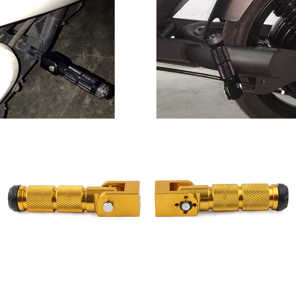 Fit Electric Motor Bicycle ATV M8 Footpegs Folding Universal for YAMAHA for Honda for Suzuki