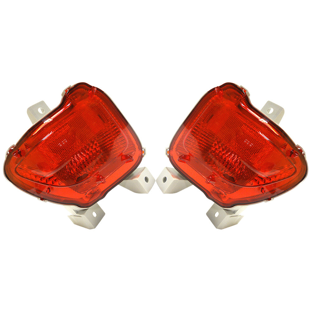 2Pcs Rear Left Right Side Bumper Tail Fog Light Fits For RAV4 2005-2012