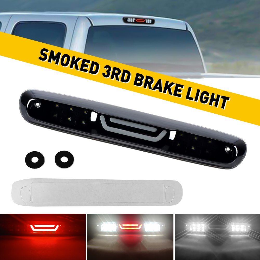 2007-13 Black and White Silverado for GMC 1500 for Sierra 2500 3500 LED Triple