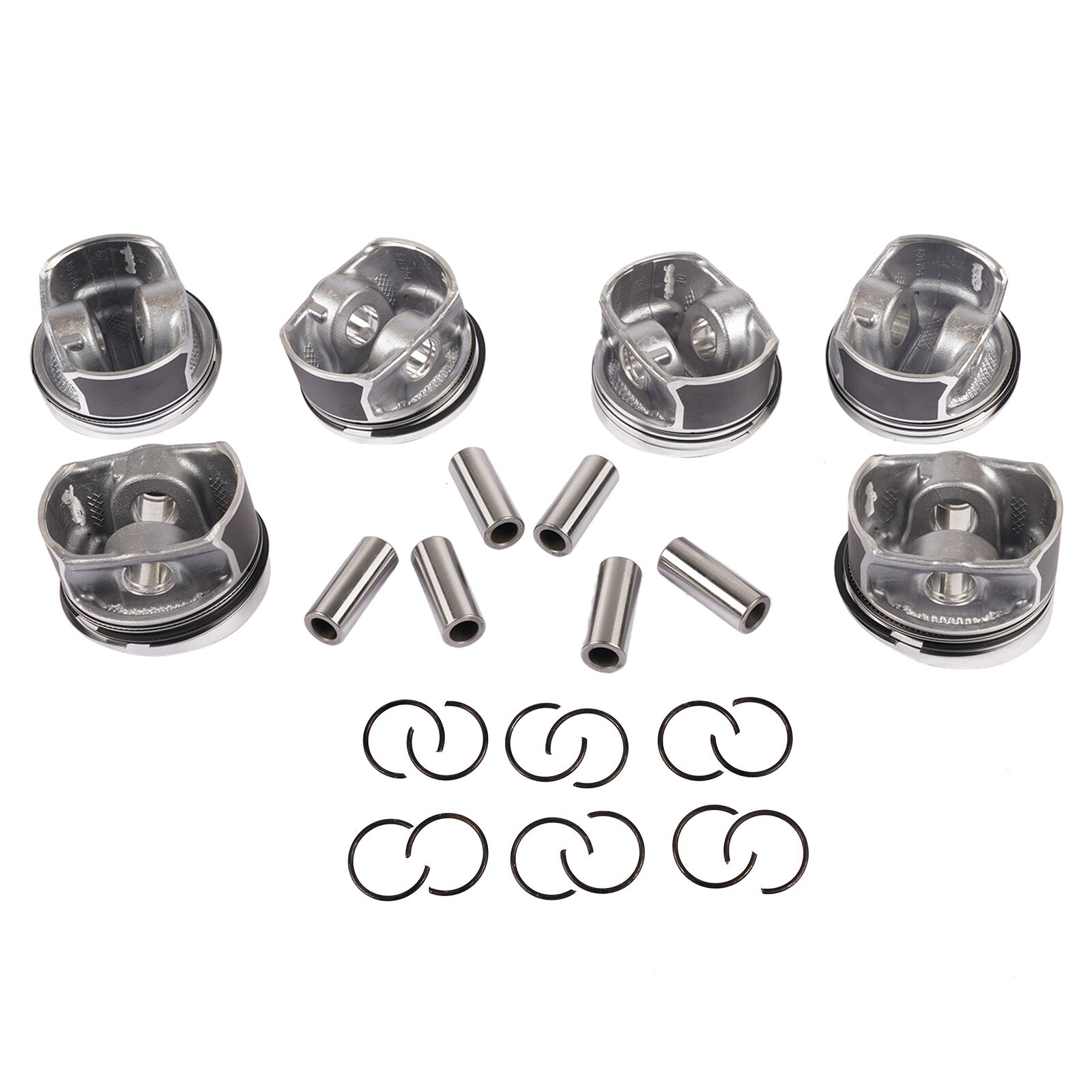 6x Pistons Rings Set for Audi Q7 for VW CC for Passat for Porsche for Cayenne 3.6L 03H107066N