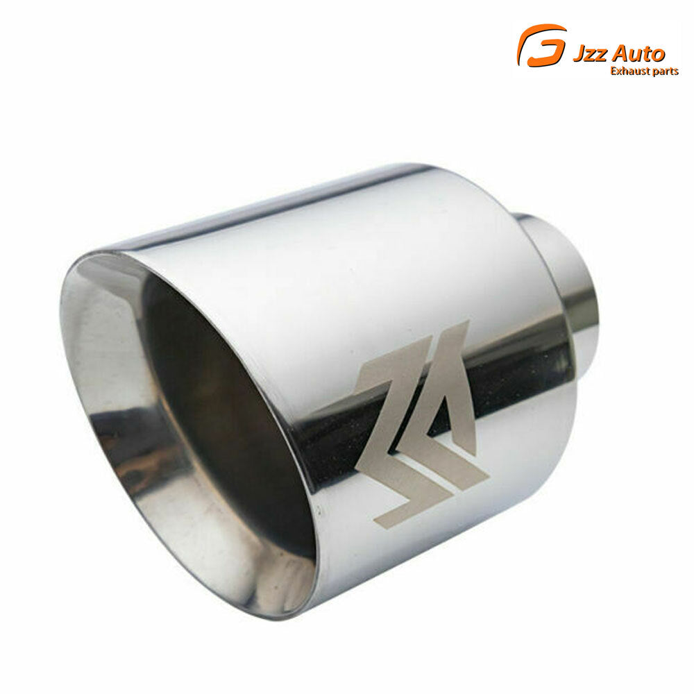 Universal 2.5'' Inlet 4.5'' Outlet Exhaust End Tips Muffler Tips Chrome Color