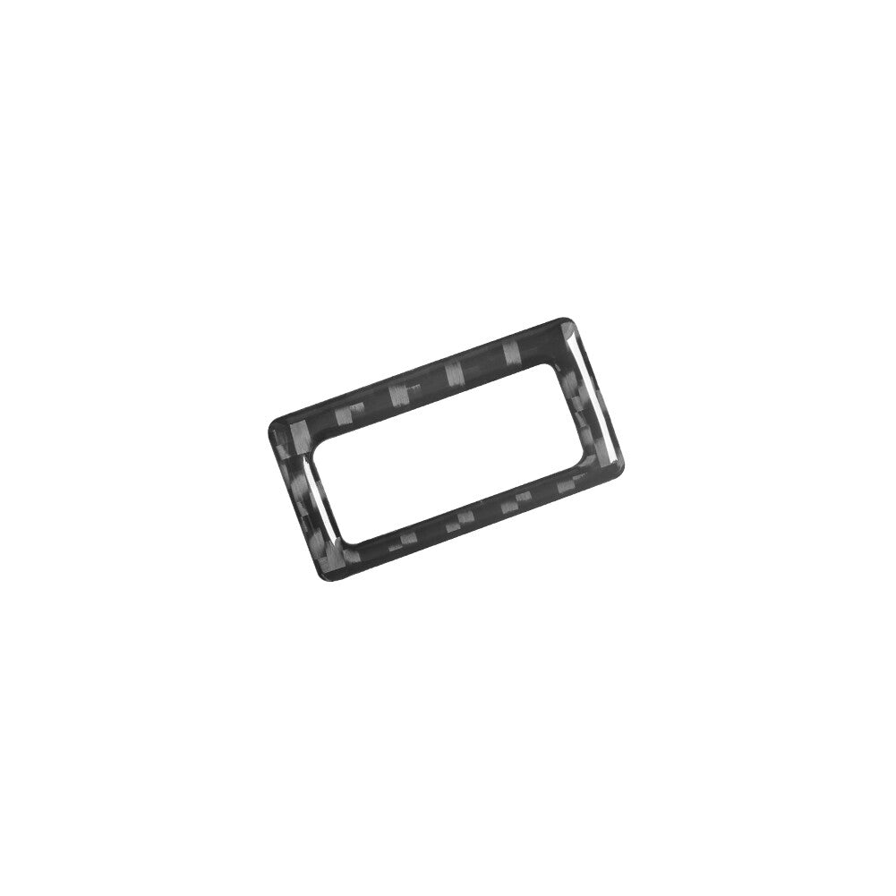 Carbon Fiber Hazard Light Switch Frame Cover Trim for Volkswagen for Tiguan 2013-17