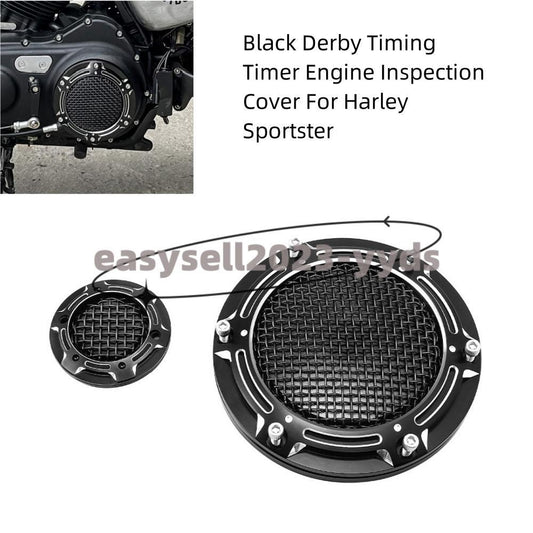 Black Derby Timing Timer Engine Inspection Cover for Harley Sportster XL883 1200