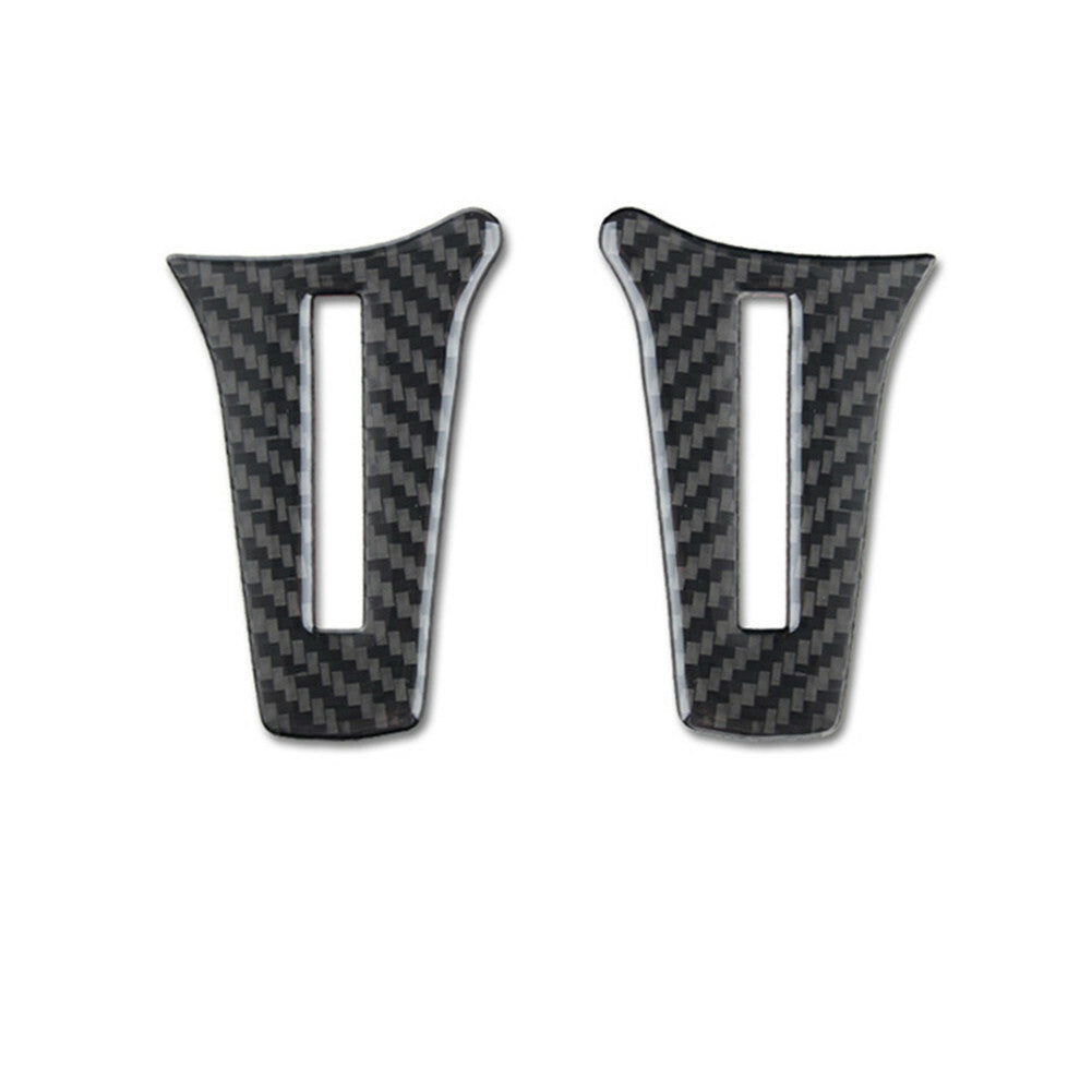 2x Carbon Fiber Steering Wheel Chin Trim for Mercedes-Benz C-Class W204 2011-2013