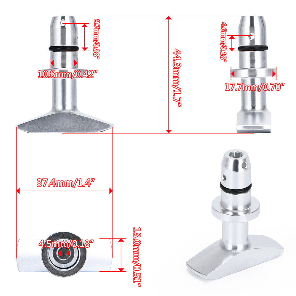 Silver 99-11 steel billet oil bar handle soaking bar suitable for Ford for Mustang GT V8 GT500