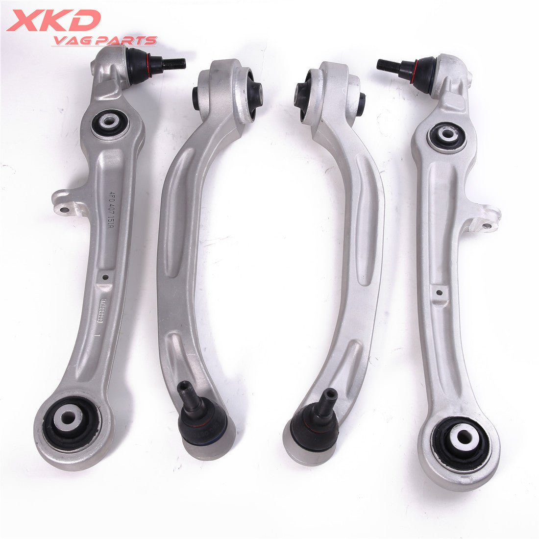 4 Control Arm +Ball Joint Set for Audi for A6 2005-2011 4F0407151A 4F0407693H