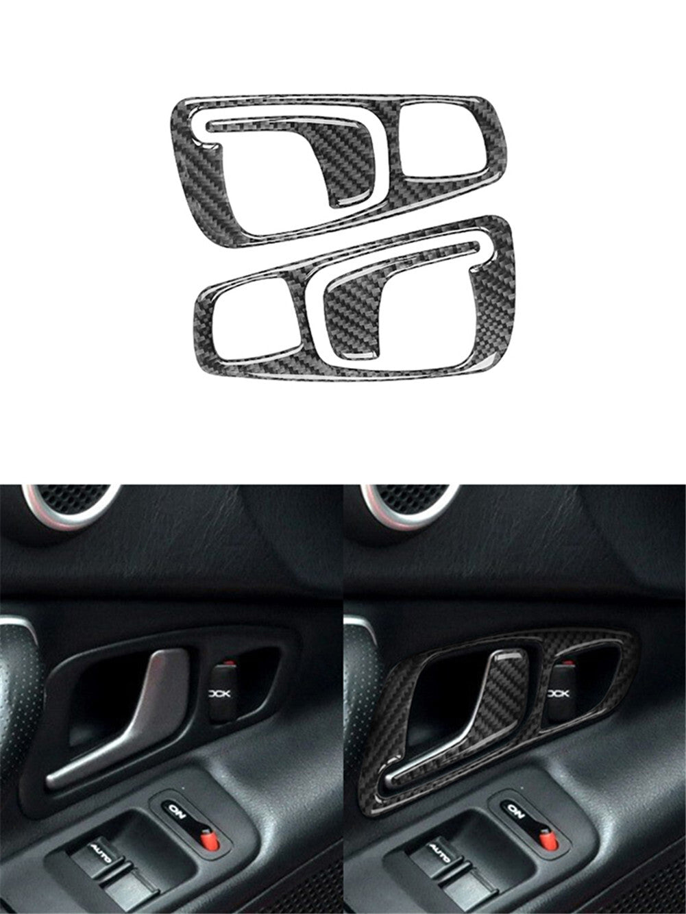 Carbon fiber door handle cover trim suitable for Honda S2000 2004 - 2009