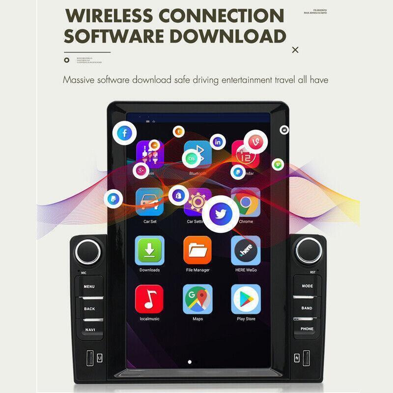 Car 2Din FM Radio 10.1 Stereo w/Bluetooth MP5 Player GPS Navi Android 10.0 Wifi