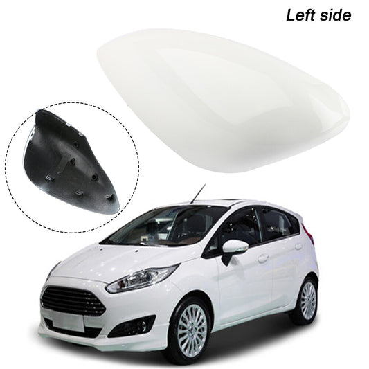 White wing mirror cap on the left driver's side for Ford Fiesta MK7 2008 - 2017