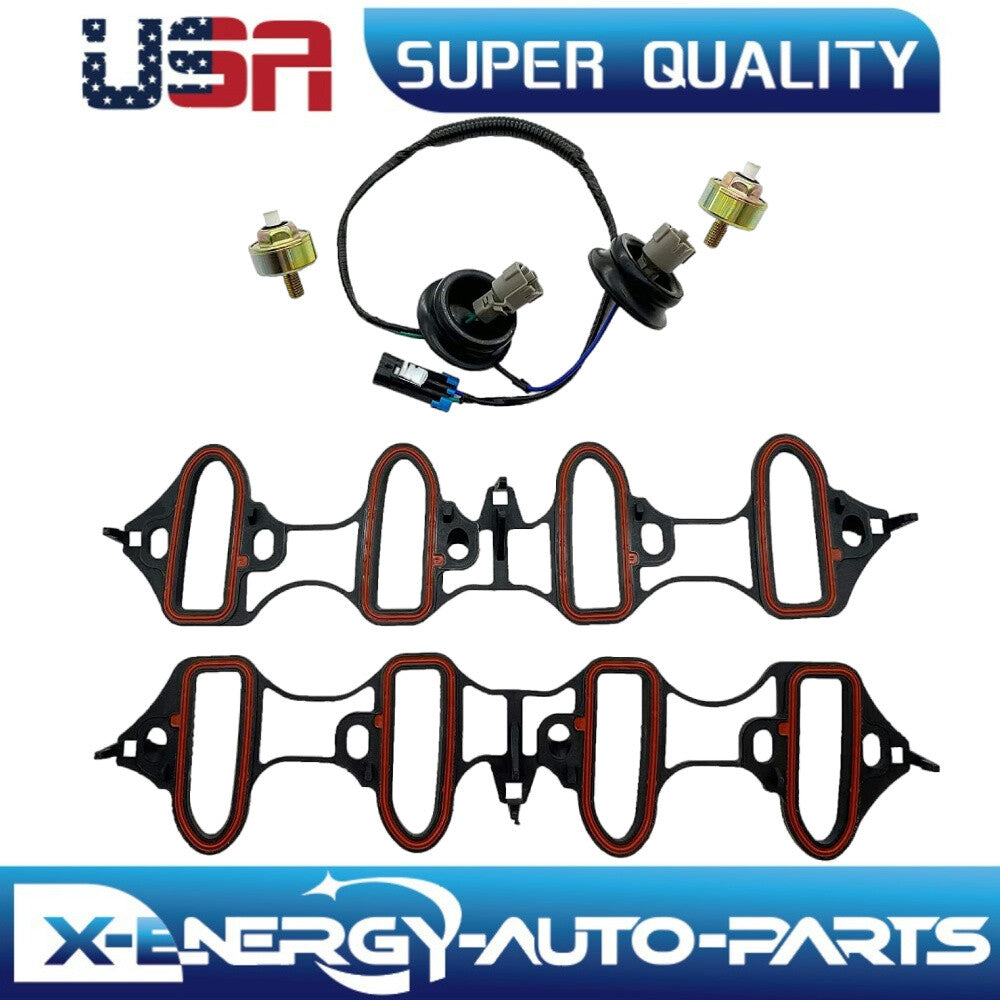 Knock Sensor Harness Intake Manifold Gasket Kit Set MS92211 for Silverado for Sierra