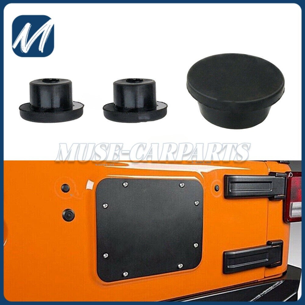 Tailgate plug kit, spare tire bracket, rubber removal for Jeep for Wrangler JK 2007-17