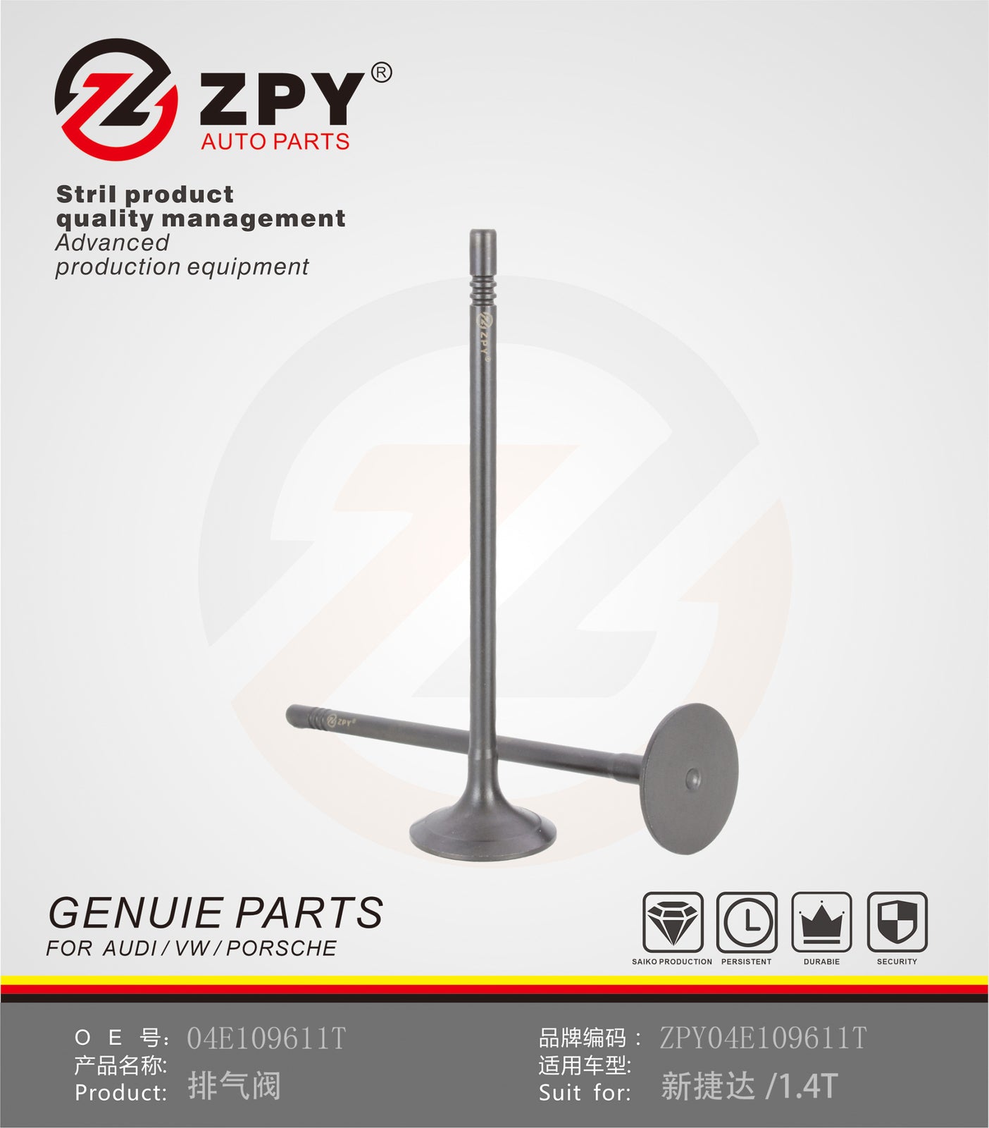 16pcs for VW for Golf for Audi A3 CZC CXS CJZ 1.4 EA211 Intake Exhaust Cam Valves Set