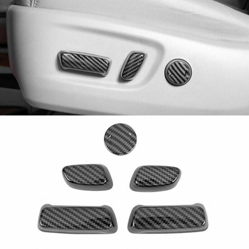 For 2015-2020 for Toyota for Sienna 5x Carbon fiber for Seat adjust frame decoration trim
