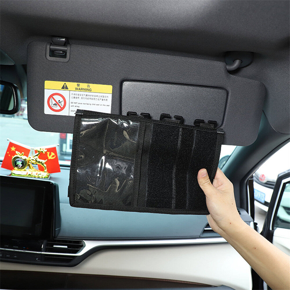 Right Sunvisor Multipurpose Storage Bag Pocket Organizer For Toyot@ for Sienna 2021+