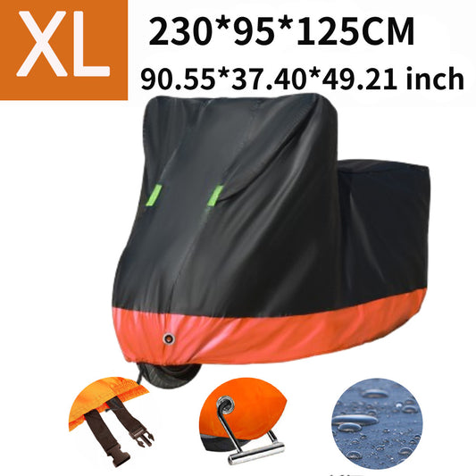 XL Motorcycle and Bicycle Cover - Waterproof, Off-Road Bike Storage, UV Protection, Snow and Rain Protection