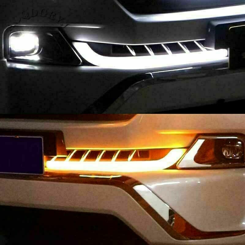for Toyota for Land Cruiser LC200 2016-2021 Flow LED Front Bumper Fog Lamp Bracket