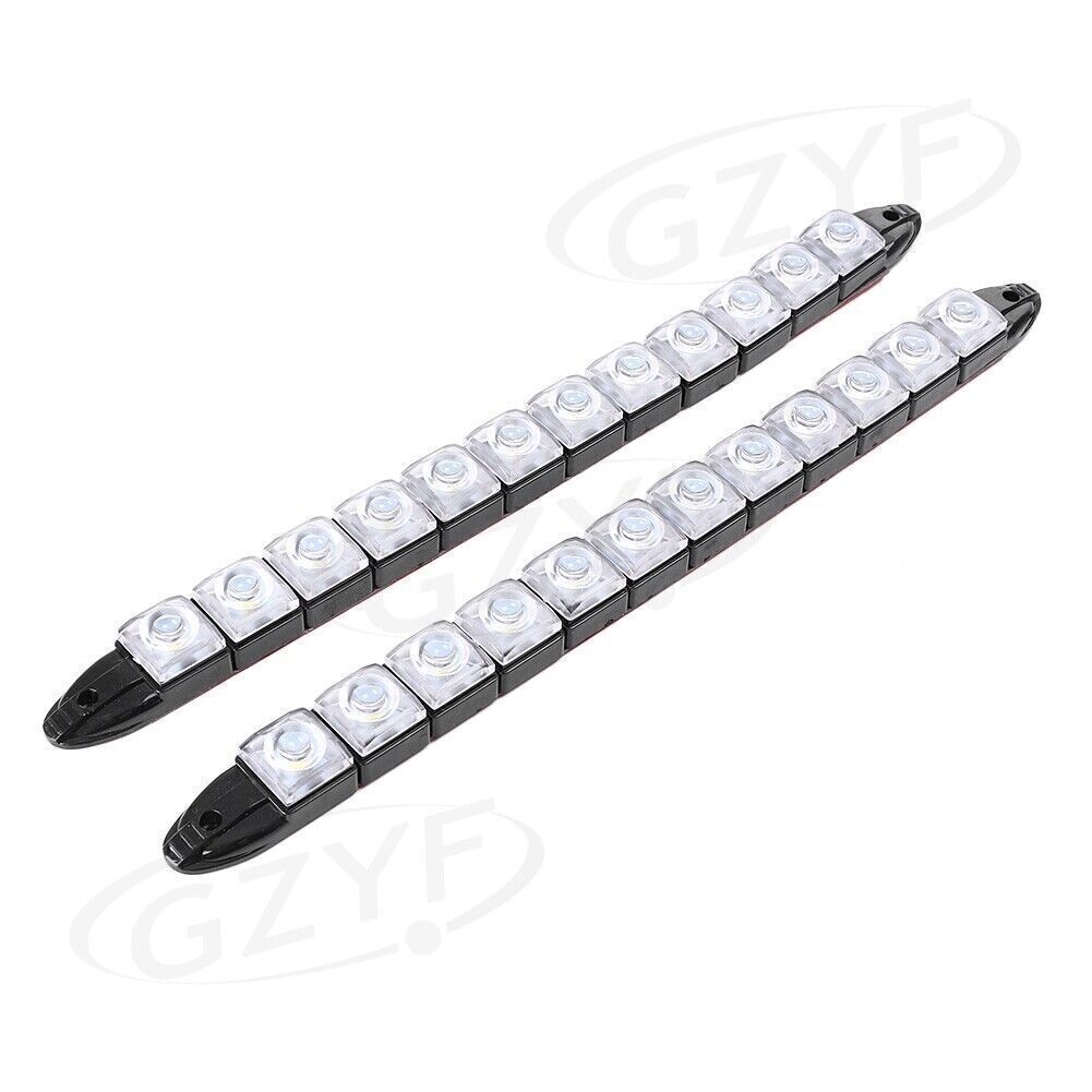 2¡Á12 LED 12W Flexible DRL Daytime Running Driving Light Fog Lamp White
