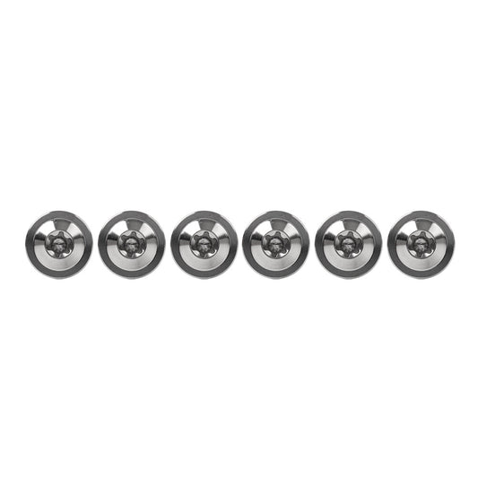 6pcs Bolts Truss Torx Head Self Tapping Screws M5x15mm Fastener Silver