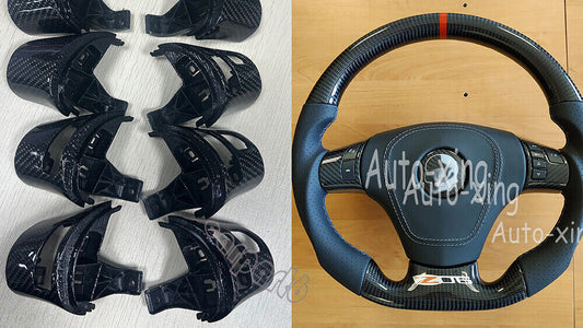 Replace Cover C6 for Corvette Real Carbon Fiber Steering Wheel Trim 2006+