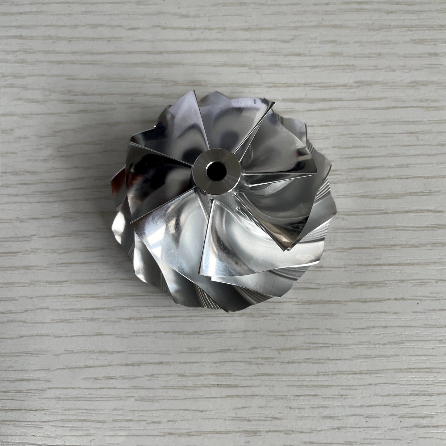 GT15-25 52.50/68.00 mm 7+7 Blade Turbine Aluminum 2618/Burnt Compressor Wheel