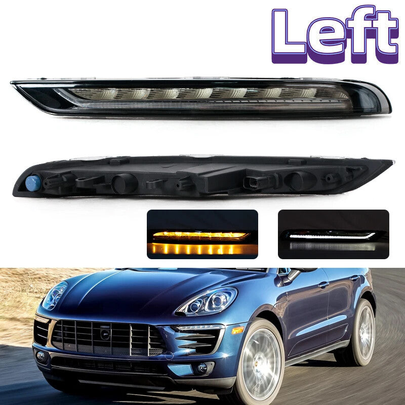 Left Daytime Running Light for Porsche Macan 95B Base S Turbo GTS SUV 2014-2018
