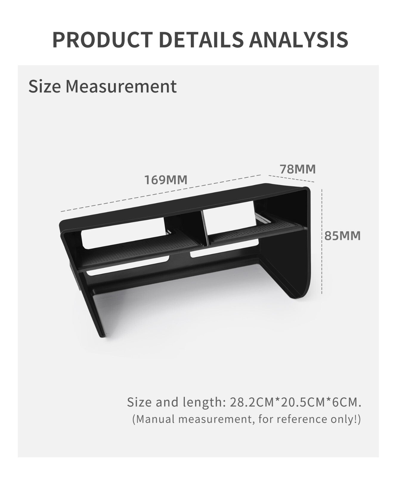 for Subaru Forester 2019-2024 Center Console Storage Box Car Tray ABS Organizers