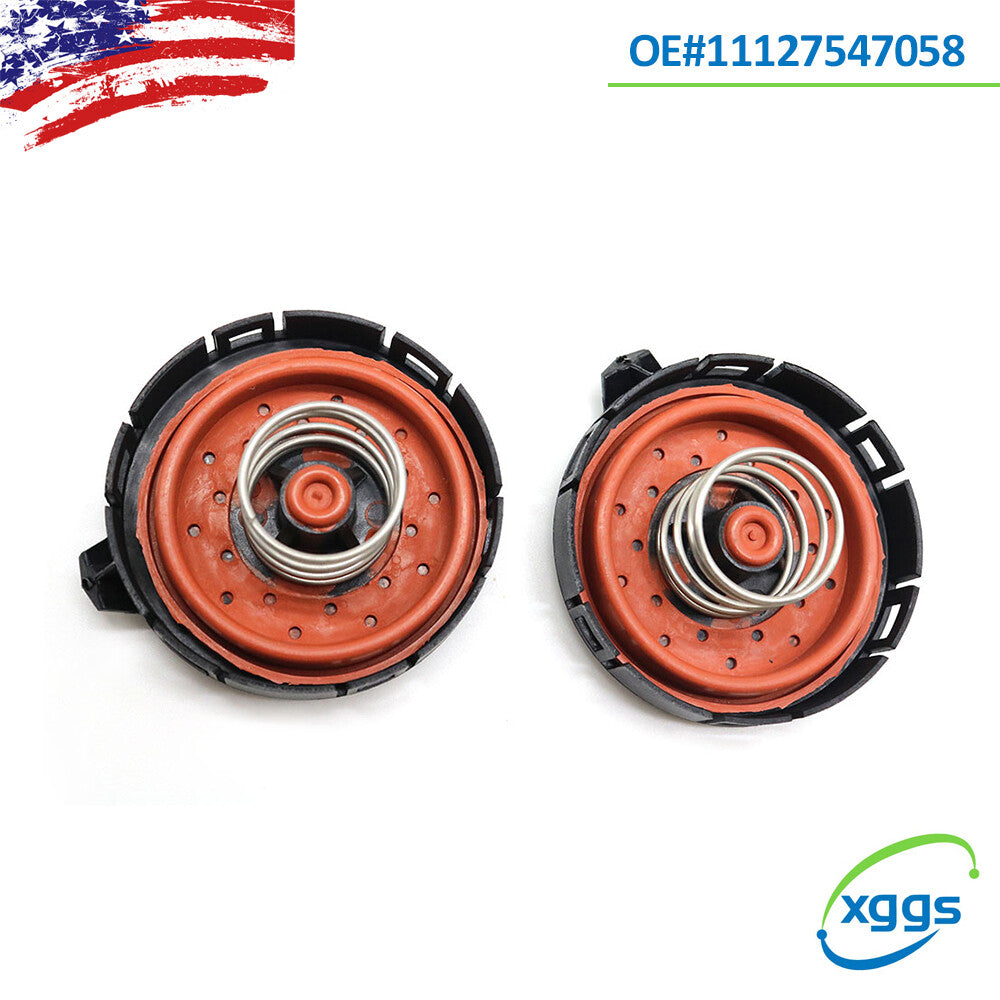 2PCS for BMW X5 550I 750LI 545I 11127547058 Crankcase Ventilation Vent PCV Valve