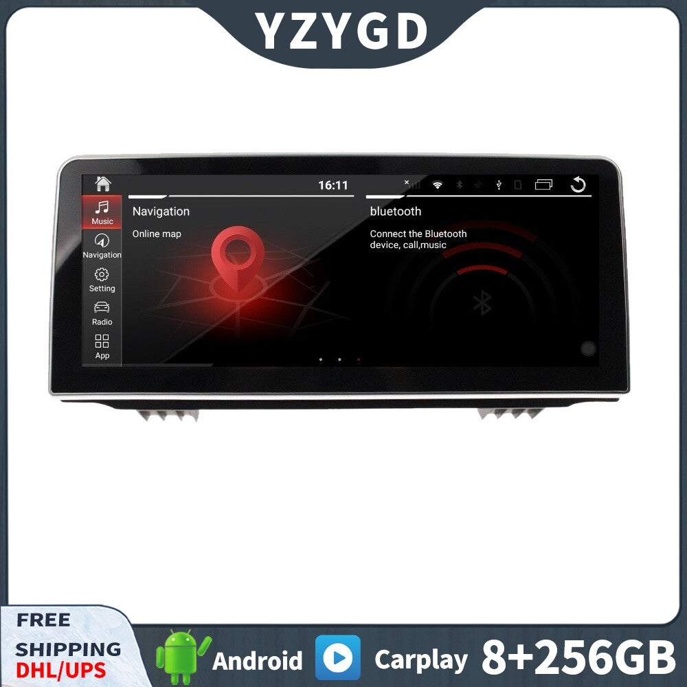 for BMW for X5 X6 2014-2019 Android Carplay Car Radio Screen Receiver GPS Navi 256GB