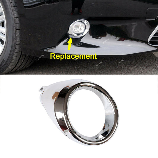 1X Right Front Fog Light Chrome Cover Bezel Ring for Lexus ES300h ES350 13-15