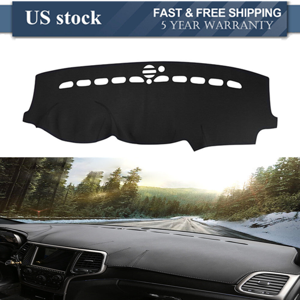 Car Dashboard Leather Dashmat Cover Dash Mat for Jeep Grand Cherokee 2011-2017