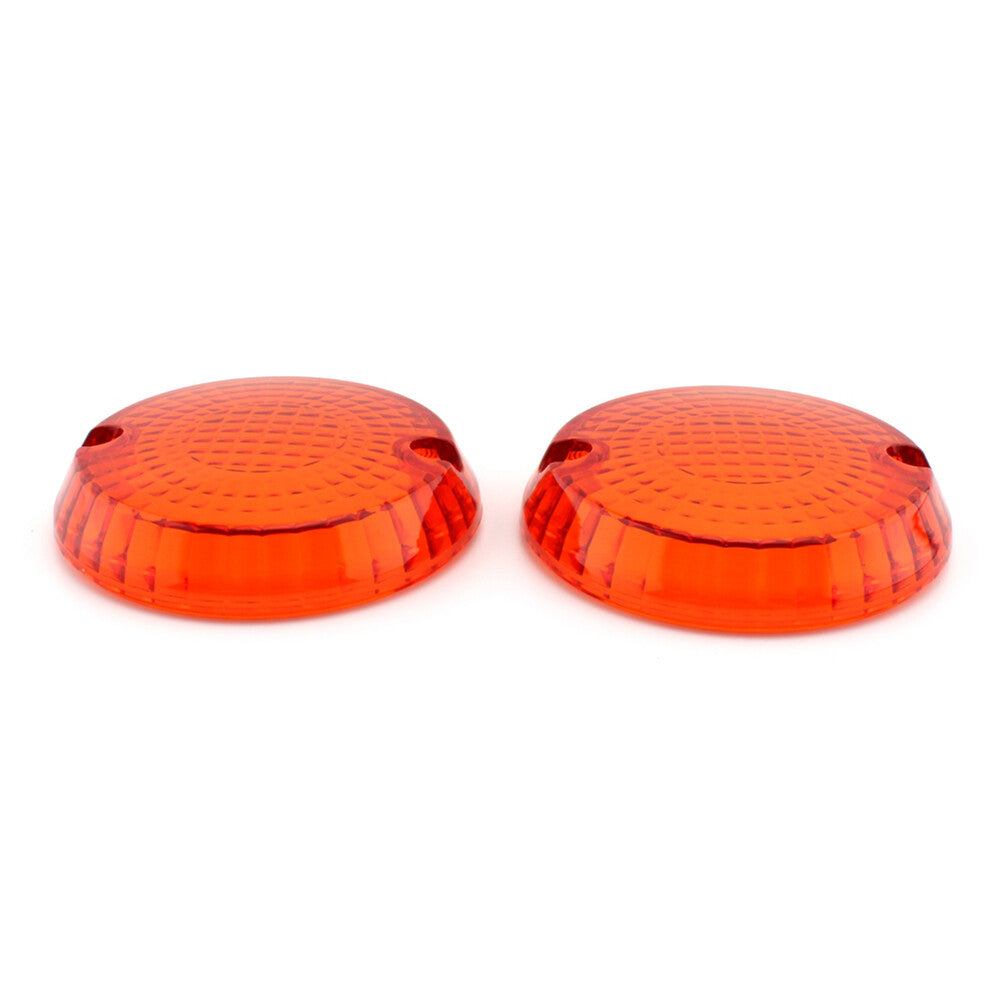 2pcs Turn Signal Lens Cover for Kawasaki Vulcan 1500 Classic Mean Streak Amber