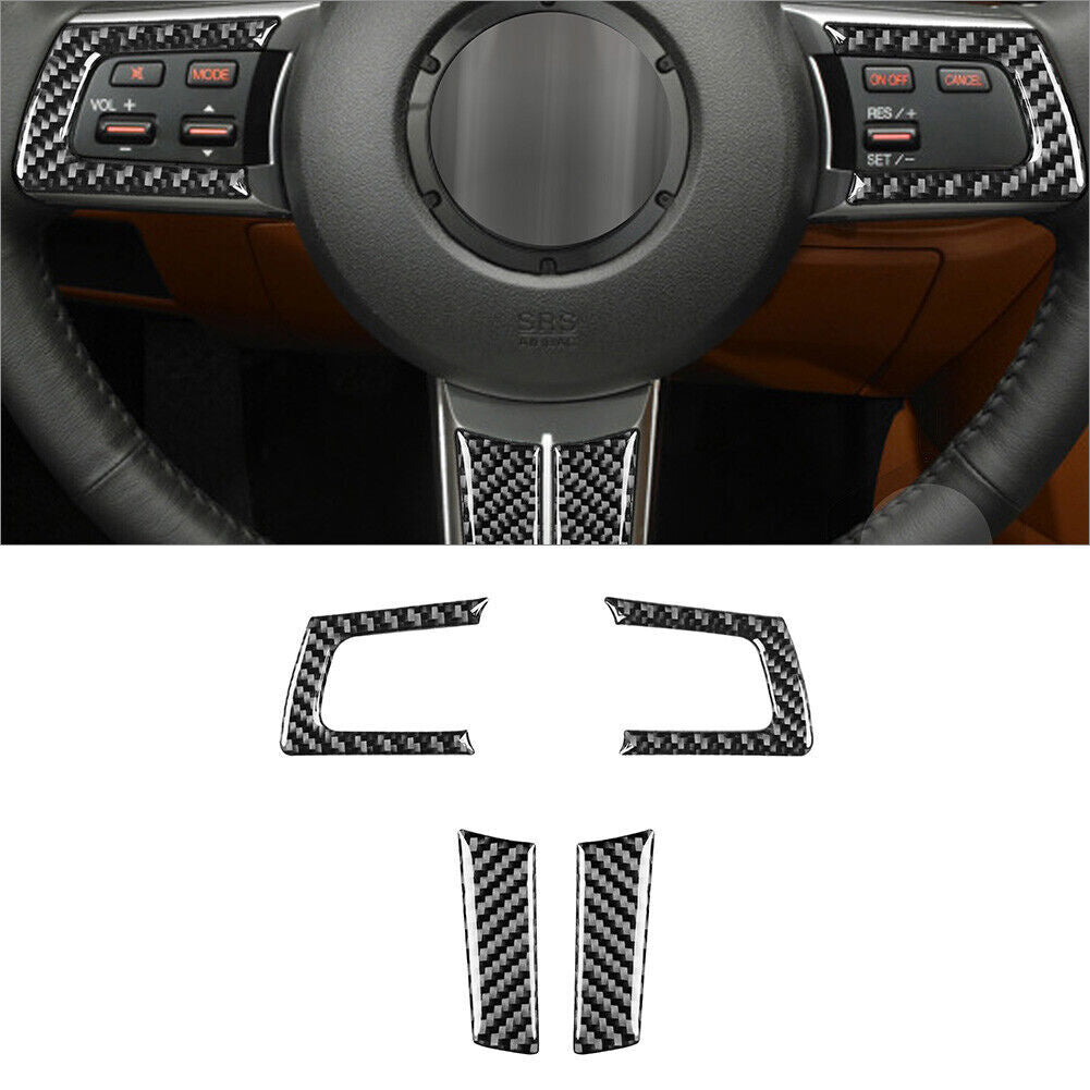 Carbon fiber steering wheel cover suitable for Mazda MX-5 Miata 2009 - 2015