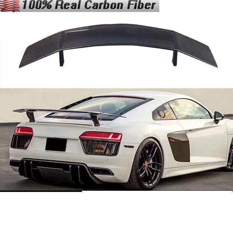 Suitable for Audi R8 V-style carbon fiber rear wing, second-generation boiler V10, 2017-2018.