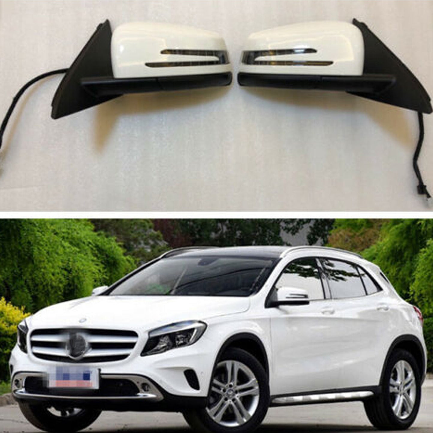 Electric Folding Side Door Mirror for Mercedes-Benz GLA X156 GLA200 GLA250 DHL