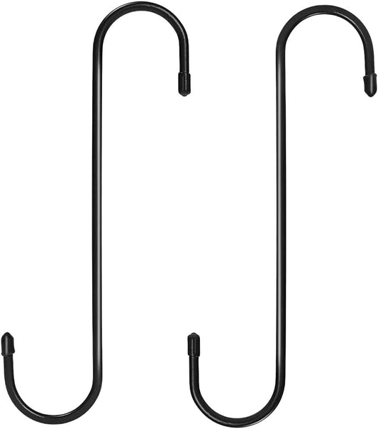 2Pcs Brake Caliper Hanger Hooks Powder Coated Steel Black (2 Piece Set)