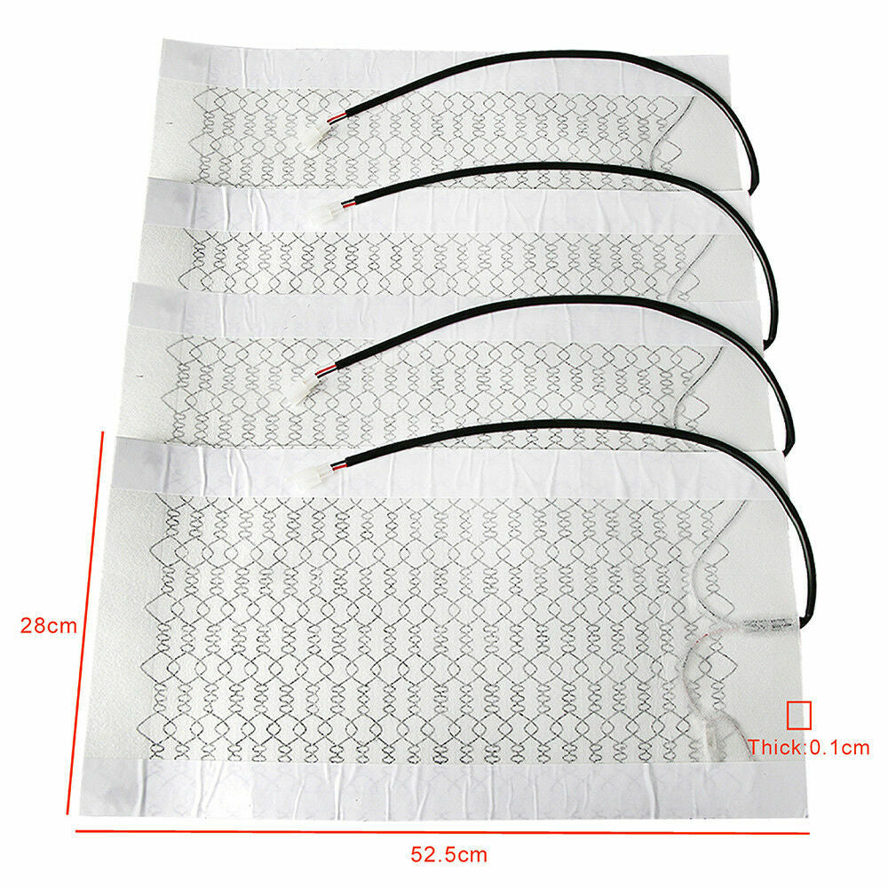 Universal 12V Car Carbon Fiber Heated for Seat Heater Kit with Cushion High/Low Switch Kit