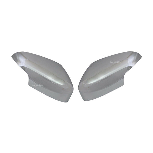 Pair Left Right Rearview Mirror Cover Primer for Volvo C30 S60 S80 S40 V50 V70