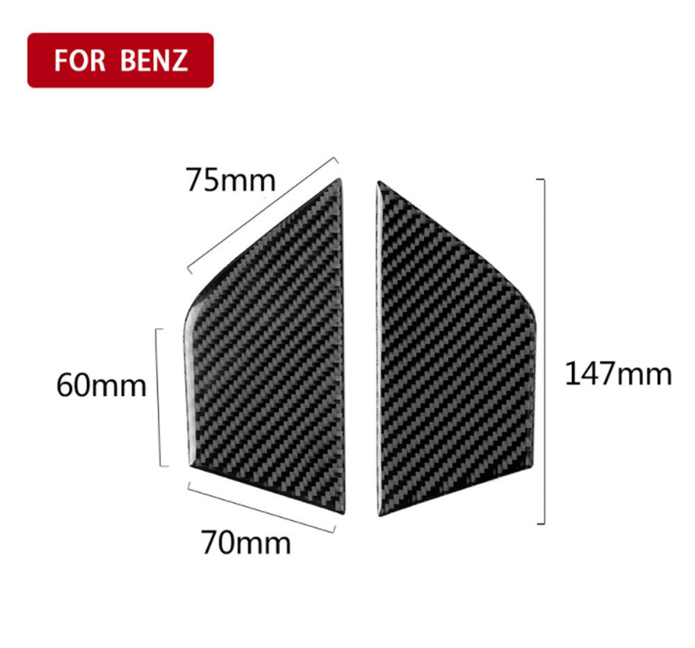 Carbon Fiber Interior Door Panel Trim Fit for Mercedes-Benz C Class W204 2007-13