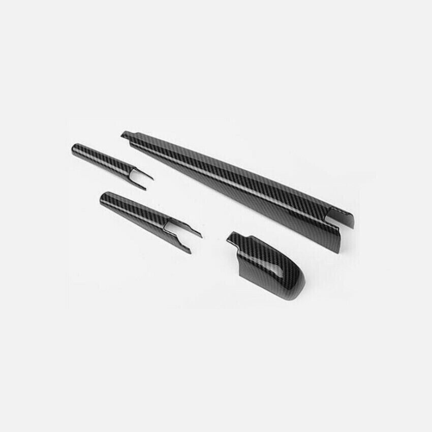 4PCS Carbon Fiber Rear Window Rain Wiper Cover Trim For 2018-22 for Toyota CHR C-HR