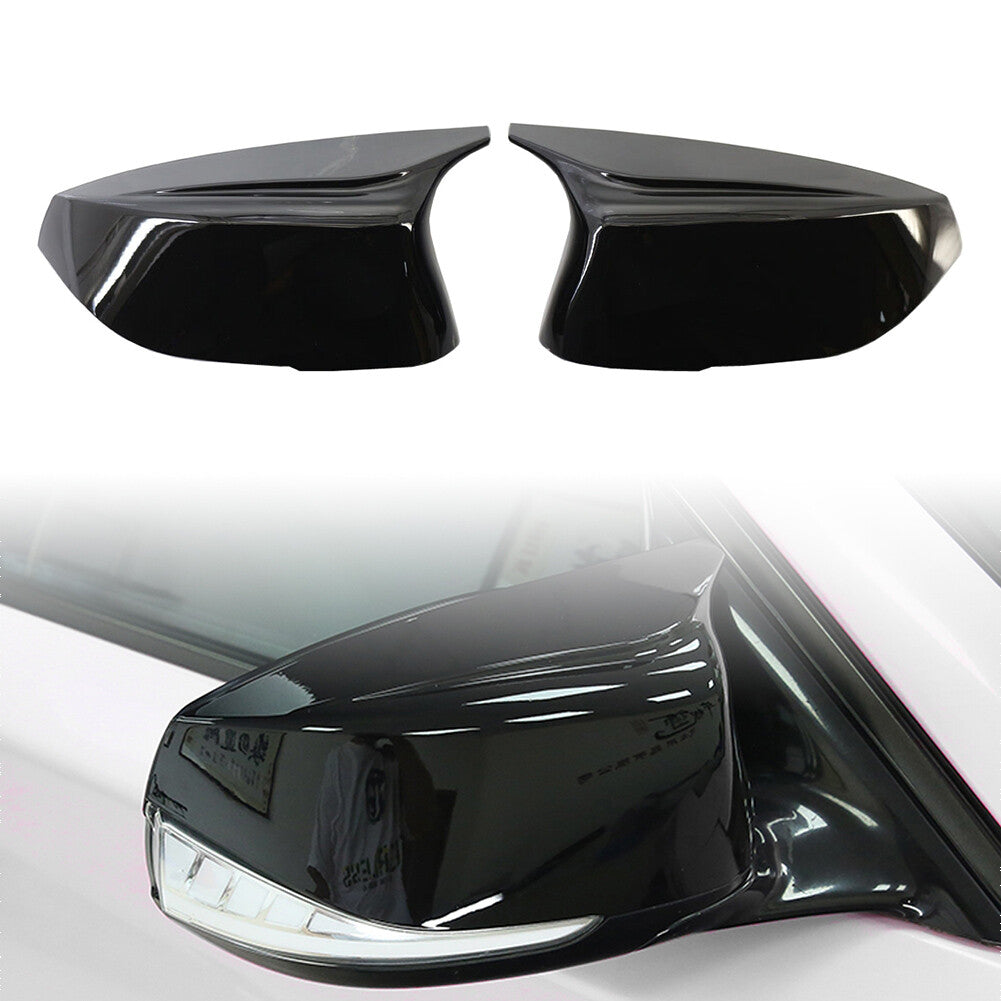 Pair Rear View Mirror Cover Trim for Infiniti Q60 QX30 2016+ Q50 Q50S Q70 2014+