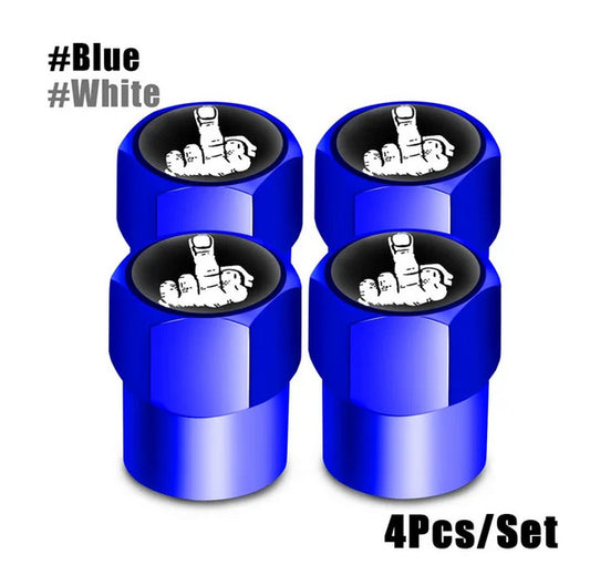 4-piece car tire valve cover rod air dust cover dustproof white crown for Peugeot