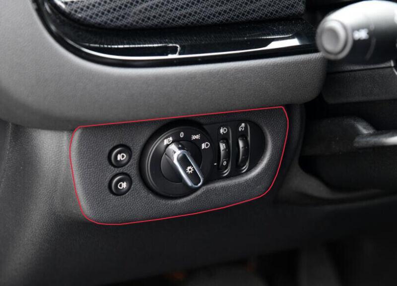 Fit for Mini Cooper Clubman F54 Carbon Fiber Steel Headlight Switch Control Trim