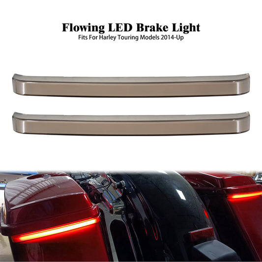 LED Saddlebag Flowing Brake Turn Signal Lights for Harley Road Electra Glide 14+