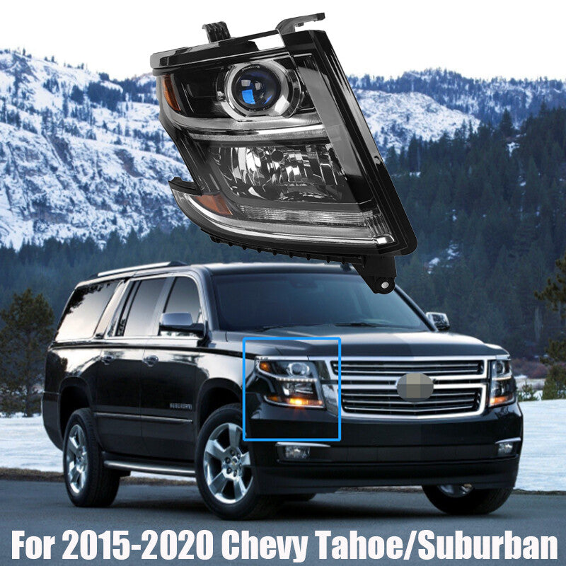 Passenger Right For 2015-2020 for Chevy Tahoe/Suburban HID/Xenon Headlight Assembly