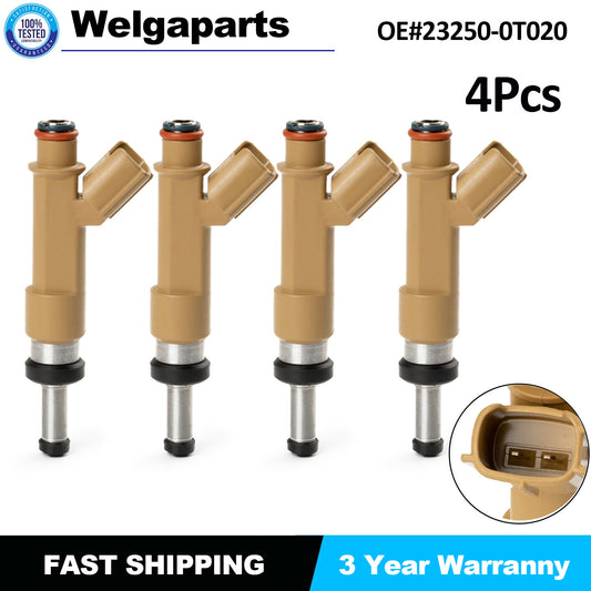 Set 4 Fuel Injectors for Toyota for Corolla Matrix for Scion XD 09-15 FJ1068 23250-0T020