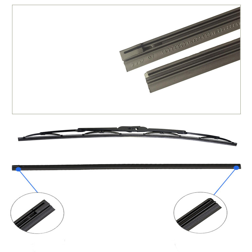4-Pack 19-inch Car Frame Windshield Scraper Replacement Strips