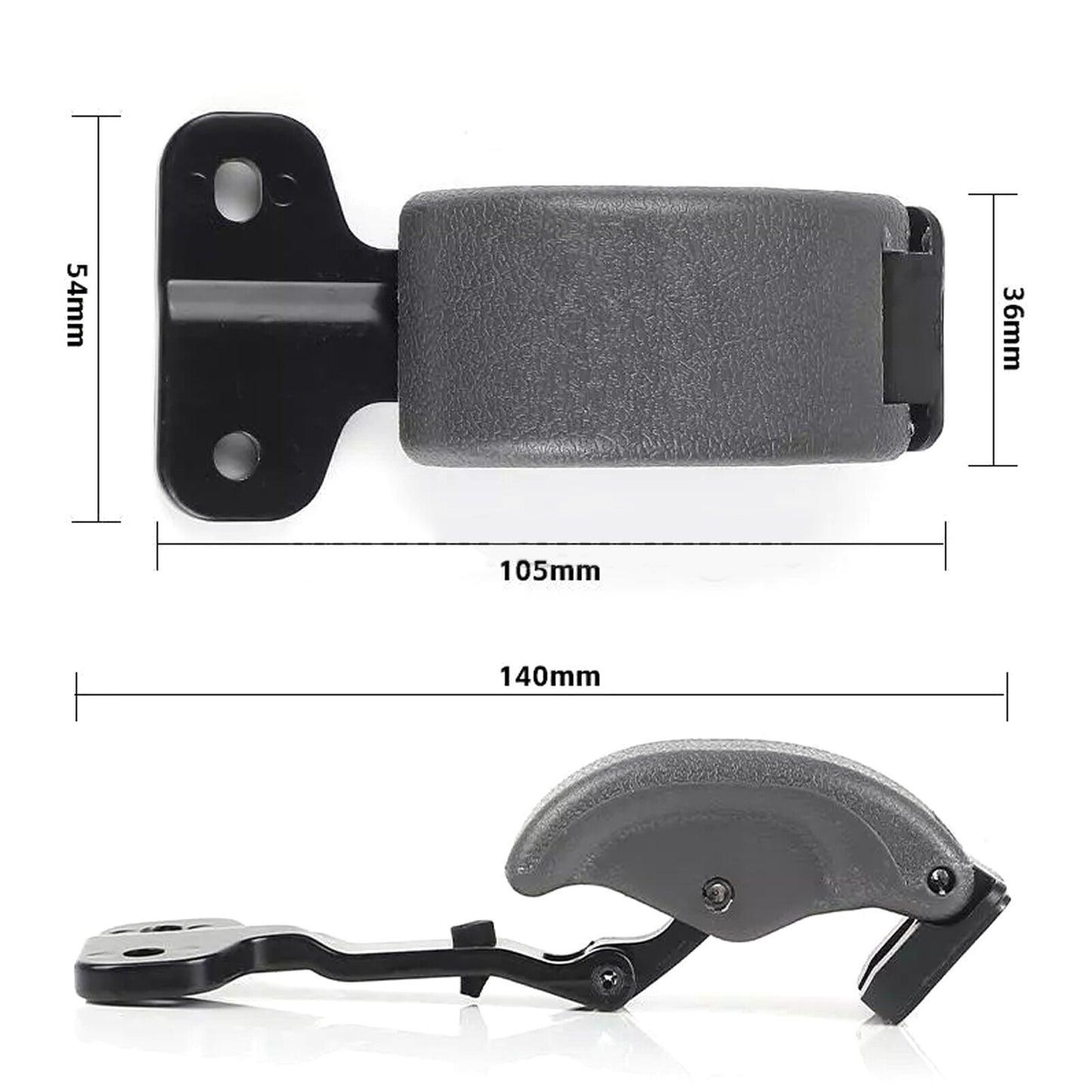 Pair Rear Glass Window Latch Lock Left Right Gray for Toyota Tundra 2000-2006