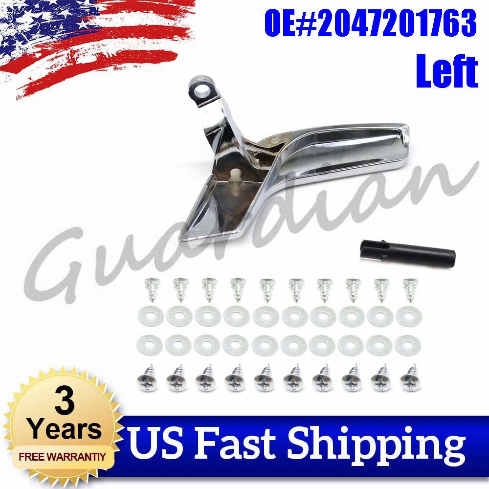 1PC Left Bright Silver Inside Upgraded Door Handle Kit for Mercedes C250 C300